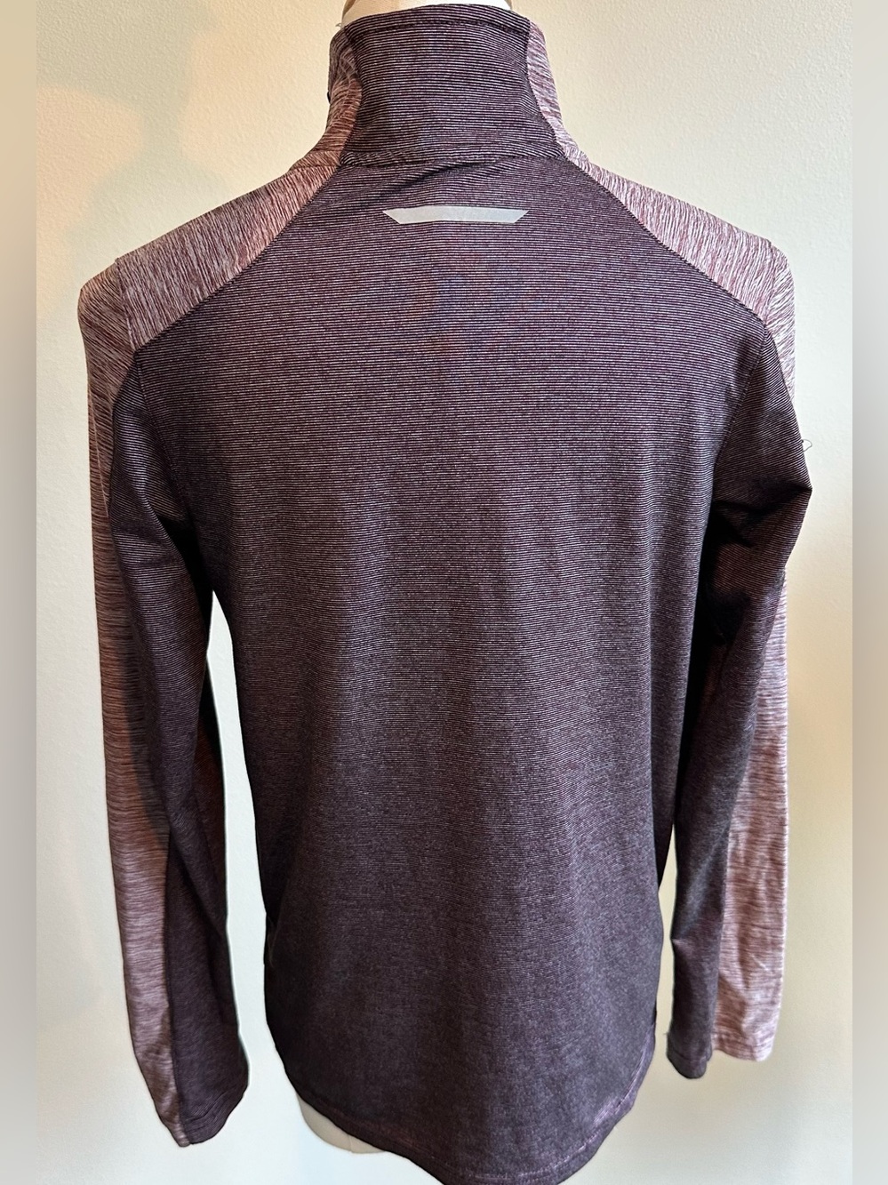 Kids Champion Long Sleeve Half-Zip Top in Heather Plum and Mauve | SIZE KIDS M - Picture 4 of 7